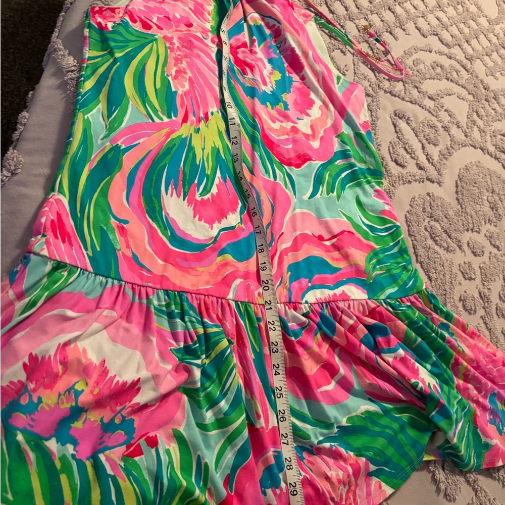 Lilly Pulitzer Pink and Green Floral Dress - Picture 5 of 8